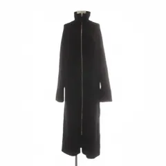 B&Y ユナイテッドアローズ BEAUTY&YOUTH ビューティー&ユース ドライバーズ ニット ロング ワンピース 黒 ブラック フルジップ スタンドカラー 長袖 1626-105-4482 /AU