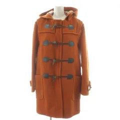 バーバリー ロンドン BURBERRY LONDON ノバチェック ダッフルコート ロング丈 アウター ウール M オレンジ /AN39