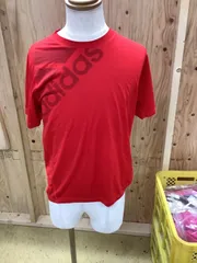 adidas（アディダス）Tシャツ 男女兼用 Mサイズ レッド 良好品
