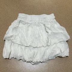 ティアードスカート 白