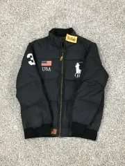 ポロ ラルフローレン ブラック ダウン USA ジャケット