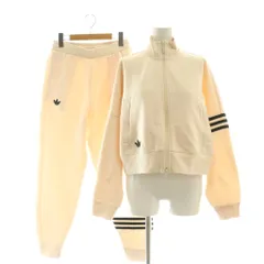 アディダスオリジナルス adidas originals アディカラー NEUCLASSICS トラックジャケット セットアップ ジャージ ジャケット パンツ S M アイボリー 黒 /CX ■OS
