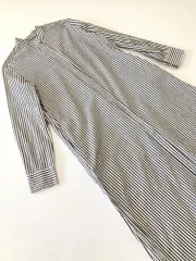 美品■items URBAN RESEARCH WH76-26M004    コットンストライプシャツ ワンピース sizeOne/グレー×ホワイト■◇レディース
