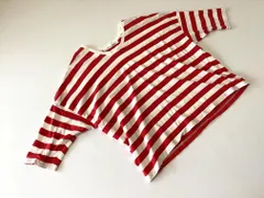 plaisir du sabbatum     五分袖 ボーダー カットソー sizeサイズ表記なし/レッド/ホワイト■◇レディース