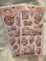 サンリオ　キラキラ　カプセル　シール　ハローキティ　マイメロディ　セット
