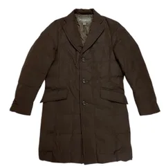 ☆冬物最終セール☆〜2/28まで Eddie Bauer エディーバウアー キルティングコート プレミアムダウンコート メンズ XSサイズ ブラウン ビジネス 防寒 【送料込み】