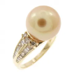 K18YG 白蝶パール リング 11.2mm