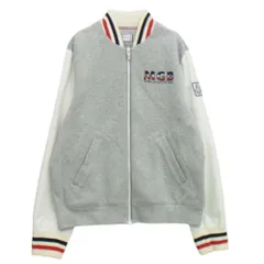 MONCLER GAMME BLEU モンクレール ガムブルー D13918410950 80374 MAGLIA CARDIGAN スウェット ナイロン 切替 ジャケット グレー系 M【中古】