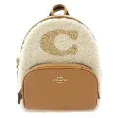 COACH コーチ Mini Court Backpack ミニ コート バックパック リュック ブラウン系【中古】