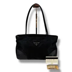 プラダ　PRADA トライアングルロゴ　ミニトートバッグ　ブラック　黒　NERO テスートナイロン　TESSUTO EASY