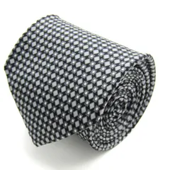 バナナリパブリック ブランド ネクタイ チェック柄 シルク 米国製 PO メンズ ブラック Banana Republic 【中古】