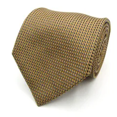 マイケルコース ブランド ネクタイ チェック柄 シルク PO メンズ イエロー Michael Kors 【中古】