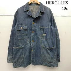 ヘラクレス 40s デニム カバーオール ハンマータグ 替えボタン付き メンズ 表記無し ISItems【USED】【古着】【中古】50152451のサムネイル