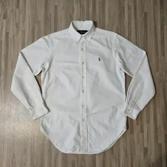 95 100) ポロ ラルフローレン 白 オックスフォード シャツ