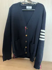 トム・ブラウン ミラノ スティッチ 斜めボーダー カーディガン 2サイズ