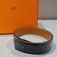 ⭐️良品⭐️ エルメス レザー ベルト 70 ブラウン ブラック - メルカリ