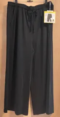 新品タグ付き　しまむら　おかだゆり　3L　黒　ブラック　ワイドパンツ　ウエストゴム　大きいサイズ　プラスサイズ