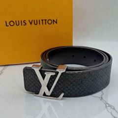美品】ルイヴィトン ベルト マイクロダミエ サンチュールLVバックル