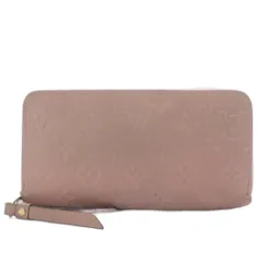 ルイヴィトン LOUIS VUITTON モノグラム アンプラント ポルトフォイユインターナショナル レザー ラウンドジップ ロングウォレット 長財布 レザー ピンク M64090 /YO5 ■OH
