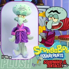 ♧【 SpongeBob SquarePants ( スポンジボブ )  】Squidward Q. Tentacles ( イカルド ) ガウンver.  / プラッシュ ぬいぐるみ Plush toy〚アメリカン雑貨 アメトイ〛のサムネイル