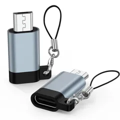 変換コネクタ type c USB to micro usb to 変換アダプタ タイプC USB メス to マイクロUSB Micro オス 10W急速充電 C 480Mbpsデータ転送 Xperia、Galaxy S7 2個入り Edge、Nexus、 