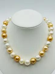 白蝶 南洋 パール  マルチカラー ネックレス  真珠  12.0～14.5mm South Sea Pearl