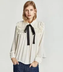 ZARA ザラ レース ブラウス