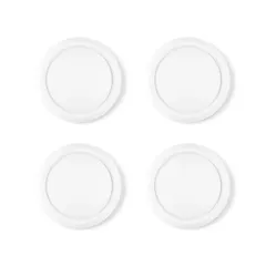 4個セットジョイコン対応シリコン素材 快適フィット 2対応用親指グリップキャップ スイッチ2対応滑り止めスティックカバー 2025年新型Switch 【ホワイト】 PlayVital