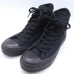 コンバース スニーカー ハイカットオールスター チャックテイラー シューズ 靴 黒 レディース 24サイズ ブラック CONVERSE 【中古】
