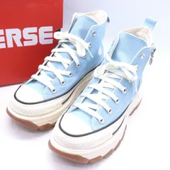コンバース スニーカー トレックウエーブ Z HI ハイカット オールスター 厚底 シューズ 靴 レディース 23サイズ 水色 CONVERSE 【中古】