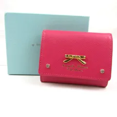 サマンサタバサ 二つ折り財布 未使用 レザー 小銭入れ有り ウォレット ブランド レディース ピンク Samantha Thavasa