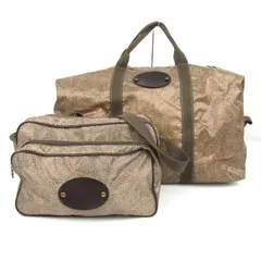 ボルボネーゼ ショルダーバッグ ボストンバッグ 2点セット うずら柄 鞄 カバン ブランド まとめて レディース BORBONESE 【中古】