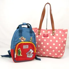 キャスキッドソン トートバッグ リュックサック 2点セット 鞄 カバン ブランド まとめて キッズ レディース Cath Kidston 【中古】