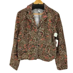 ユーズドフルギ USED古着 {{ANN TAYLOR LOFT}}ペイズリー柄3Bテーラードジャケット レディース UK：14 