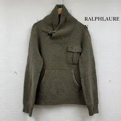 ラルフローレン ウール ニット ショールカラー エルボーパッチ メンズ L ISItems【USED】【古着】【中古】50152446