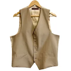 70's vintage ビンテージ Levi's リーバイス Action Suit アクションスーツ スーツベスト ジレ 切り替えデザイン ベージュ×アイボリー No.M428