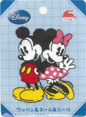 〈ディズニー〉アイロン接着ワッペン DI61 パイオニア Mickey&Minnie ミッキーマウス