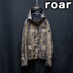 roar ヒョウ柄 ジップアップパーカー フーディー サイズ2 ロアー レパード 00s y2k M-65 M65 シャカシャカ ブルゾン フーデッド ウィンドブレーカー