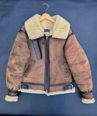 AVIREX マルチワッペン ゴートスキン シングルライダースジャケット L