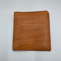 未使用級　POLO RALPH LAUREN　ラルフローレン　二つ折り財布　お札入れ　ミニウォレット　コンパクト　ロゴ型押し　レザー　茶　ブラウン