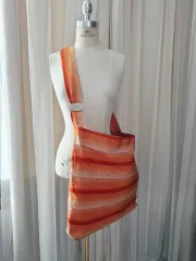 フェラガモ オレンジ ショルダーバッグ ヴィンテージ BIG クロス