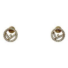 美品】FENDI(フェンディ) FOREVER FF logo ピアス両耳 - メルカリ