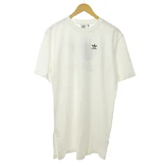 アディダスオリジナルス adidas originals タグ付き アディカラー クラシックス Tシャツワンピース カットワンピース バックロゴプリント S 白 0818