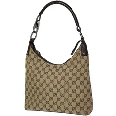 グッチ GUCCI GG柄 ショルダーバッグ ワンショルダー ハンドバッグ ショルダーバッグ GGキャンバス ベージュ ブラウン 115003 レディース 【中古】