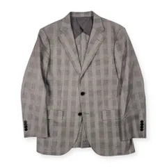 美品 MACKINTOSH PHILOSOPHY マッキントッシュ チェック リネン混 テーラードジャケット サイズ 38L /三陽商会/メンズのサムネイル