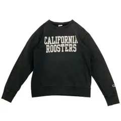 Champion チャンピオン クルーネック プリント スウェット トレーナー レディース Mサイズ ダークグレー 送料込み