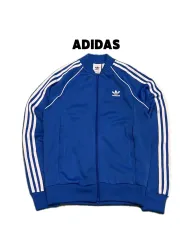 (M) adidas アディダス SUPERSTAR トラックジャージ ブルー