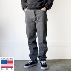 1991年製 USA製 リーバイス 501 先染め ブラック ジーンズ W34 L32(実寸W34 L31)  黒 90s アメリカ製 ビンテージ D153-21-0001ZT