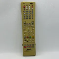 【中古】HDD DVDレコーダー テレビ リモコン SHARP　シャープ GA320SA 一部欠け有　■■