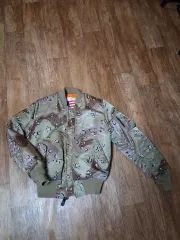 アルファ インダストリーズ MA-1 サンド カモ MA-1ジャケット SMALL